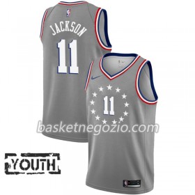 Canotte Bambino Philadelphia 76ers Demetrius Jackson 11 2018-19 Nike City Edition Grigio Swingman